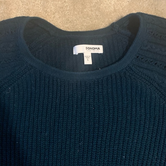 {Sonoma} Teal Sweater - Picture 2 of 3